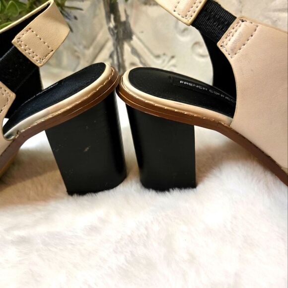 French Connection Women's Lori Block Heel Dress Sandals Size: 6 Elegant Cream - Picture 7 of 12